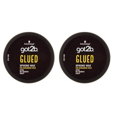 Schwarzkopf Got2b Glued Spiking Wax 갓투비 글루드 스파이킹 헤어 왁스 75ml 2개