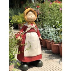  전원주택 정원 조형물 인형 장식품 마당 유치원 펜션, 예쁜 소녀인형 