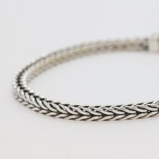 실버사각체인팔찌