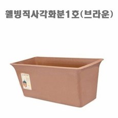 웰빙직사각화분1호(브라운), 단품