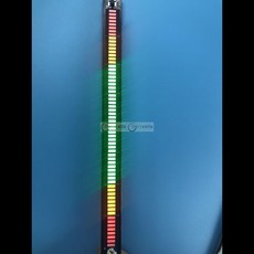 음악 스펙트럼 모노 오디오 분위기 조명 레벨 표시기 앰프 VU 미터 DIY 자동차 플레이어 램프 A 필러 64 LED DC 12V 24V, 1개, 6) RED-Y-G-Y-RED