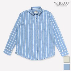 후아유 후아유 린넨 스트라이프 셔츠_WHYS92401F