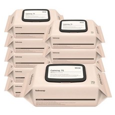 베베숲 카밍 75 캡형 아기물티슈 70매 x10개, 10개, 상세페이지 참조