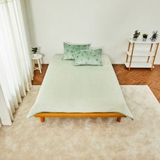 [모던하우스] 밍크벨벳 워싱극세사 싱글 스프레드 그린 160X210, 상세설명 참조
