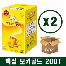 맥심 모카골드 마일드 커피믹스 200T, 2박스, 200개입, 12g