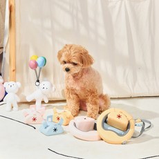 파미고펫 올인원 강아지리드줄 자동리드줄 핸즈프리 리드줄 원형 UFO 3M, 블루, 1세트