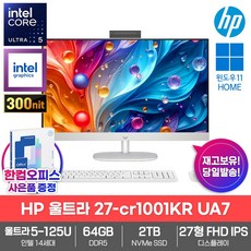 HP 올인원 PC 울트라 27-cr1001KR UA7 64GB램/SSD2TB/인텔14세대/울트라5-125U/Win11