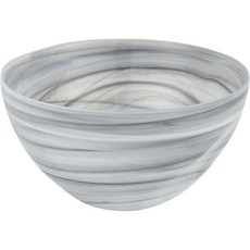 세계 선물 우아하고 현대적인 유럽식 마우스 블로우 서빙 또는 센터피스 볼, Gray Alabaster/ 6", 1개