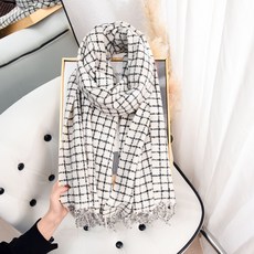 [BINIWU]부드러운 여성 빈티지 겨울 스카프