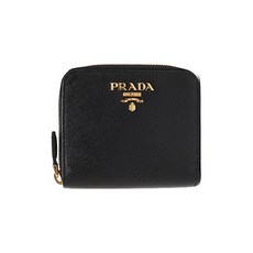 프라다 [PRADA/프라다] 20FW 여성 사피아노 스몰 반지갑 블랙 1ML042 QWA/10010713