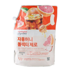 홈플러스시그니처 자몽허니블랙티 제로, 1개, 2.1L