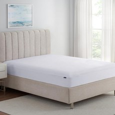 Serta 소프트 탑 매트리스 커버 137.2 x 190.5cm(54 75인치) 냄새 방지 및 얼룩 방수 프로텍터 안전한 착용감을 위한 45.7cm(18인치) 신축성 있는 딥 포켓