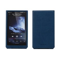 피오 JM21 / FiiO JM21 / 미테르 가죽 케이스 커버 [이탈리아산 PU인조 가죽] MITER Case, 네이비, 1개
