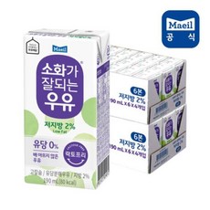 [유통기한임박 2023-12-12까지] [매일] 소화가 잘되는 우유 저지방 190ML 48팩