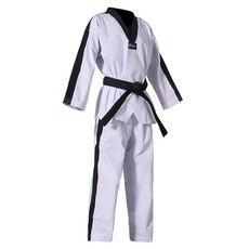 태권도 뱃지 WT 도복 차일 즈 TKD 유니폼 정장 드래곤 패턴 v 넥 블랙 칼라, [02] XXSCM, [04] re set