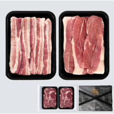 설 명절 선물세트 한돈 1kg 세트 삼겹살500g 전지불고기500g, 1개