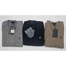 브룩스브라더스 코튼 케이블 베스트 (카멜 네이비 그레이 3COLOR)