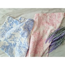 무형광 이중 거즈 친환경 키친크로스 행주 요루 주방 핸드 타올 테이블 덮개 한국제작(2p), 프랑수아명화(2p), 2개