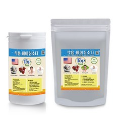 탑푸드(최상의식품) 미국 유기농 식용 베이킹소다 원터치 용기 오가닉(유기농)인증 원료 천연 소다 유기농 제과 제빵 떡전문용 1kg, 2개