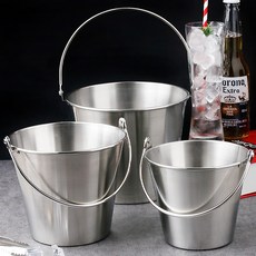 스텐 아이스 버킷 버켓 와인쿨러 맥주 양주 얼음통, 02-신형 스텐 아이스버킷