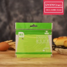 해외 Zhanyi 플라스틱 스크레이퍼 가정용 케이크 크림 스크레이퍼 스크레이퍼 부드러운 오일 스크레이퍼 반죽 절단 표면-18262, 단일옵션