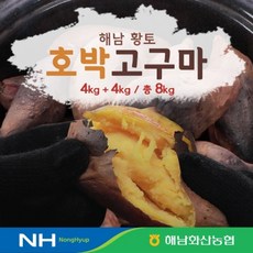 해남화산농협 2023년 햇 호박고구마 4kg+4kg 총8kg, 없음
