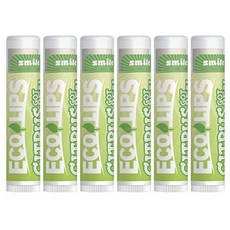 Eco Lips Organic 여름 Moisturizing Lip Balm - Citrus Got Real - Organic Coconut Oil and Cocoa Butte, 상세 설명 참조0, One Color