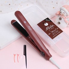 매직기 학생 소형 고데기 손상없는헤어 겸용 스트레이트컬 헤어고데기, 기본, T05-회색곰 수납함증정 세트 4종세트증정