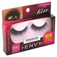 Kiss I Envy So Wispy 02 Lashes (6 Pack) 키스 아이 엔비 소 위스피 02 래쉬 (6팩), Black, 1개 - 아이엔비파우더