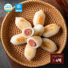 소떡 영자소떡 오리지널 210g 휴게소 단골메뉴 쫄깃한 비엔나소시지 소떡 무궁화푸드, 4개