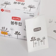 (10 세트) 이라이프일회용봉투컵200매 6x9cm 일회용종이컵, 10개