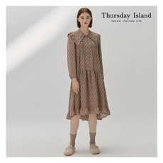 [써스데이아일랜드] [Thursday Island] 여성 반다나 패턴믹스 슬림 원피스(T2 상품 이미지