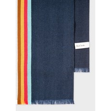 Paul Smith Central Multi Stripe Scarf M1A-150C-J324-47-0 Blue