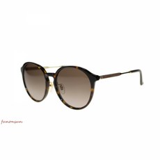 45964 / New Gucci 남녀공용 Sunglasses GG0205SK 003 Havana Brown Gradient Lens Round 57mm