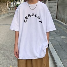 케이댄스 남자 드랜드 캐쥬얼 트렌드 라운드넥 와이드 루즈핏
