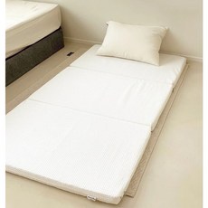 루마인 홈 에어 플렉스 매트리스 토퍼 5cm 화이트 싱글 3단 접이식 매트