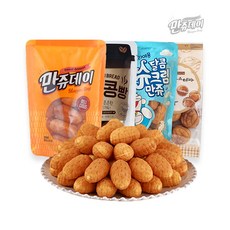 [만쥬데이] 만쥬데이&도라에몽슈크림&커피콩빵&호두과자 아이 사무실 간단 간식 빵, 3개