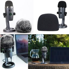 와이케이몰 블루 예티 나노 마이크 폼 데드캣 윈드스크린 스펀지 모피 커버 Blue yeti Nano, 스펀지형