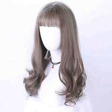 멜팅팟 여성 헤어 웨이브 볼륨 내추럴 둥근얼굴 히든 헴라인 마이크로 장발 인싸템 큐트 통머리, 1, 다크브라운