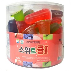 [팔도상회] 건영제과 스위트쿨젤리(딸기 복숭아 사과 포도향) 27gx50개입