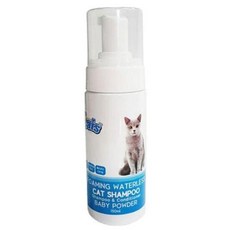 더캣츠 고양이 거품 샴푸 150ml 베이비파우더향 고양이샴푸 고양, 1개
