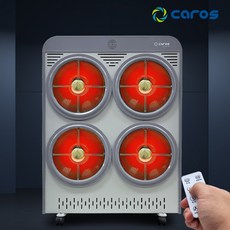 캐로스 대형난로 하이라이트히터 4구 업소용 사무실 공장 식당 전기히터 화장실 난방기 CEH-H3000FG