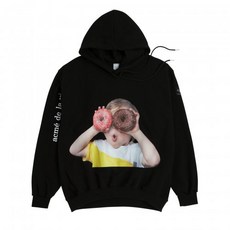 ACME DE LA VIE ADLV BABY FACE HOODIE BLACK DONUT1 R