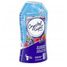 Crystal Light 크리스탈 라이트 블루베리 라즈베리 리퀴드 드링크 믹스 12팩, 12개, 48ml