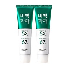 메디안 미백과학 플럼민트향 치약, 100g, 2개