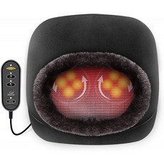 스네일락스 2in-1 시아츠 발 및 등 마사지기(열로 가열 패드 등 마사지 쿠션 또는 발 워머 등 다리 발 통증 완화용 마사지, 단일옵션