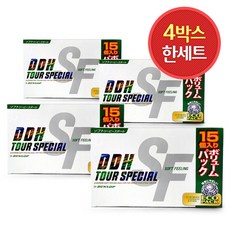 던롭 4박스 60구/ 2019 던롭 DDH 소프트필링 III 골프공, 소프트필링 III 15구 4더즌