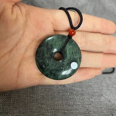 옥 펜던트 목걸이 행운 팬던트 남성과 건강 스톤 관리 위한 펜던트 버클 티베트어 배달 자연 임의의 색상