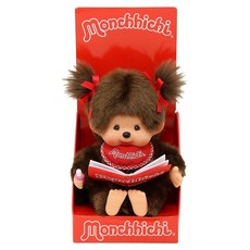 Monchhichi Sekiguchi Sitting & Reading Girl Plush Doll 382736