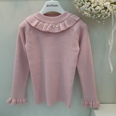 페리미츠 프릴 골지 티셔츠 P1845K562-b